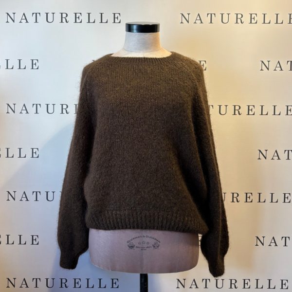 Trui La Maille Parisienne Donkerbruin - Één Maat (nieuw!)