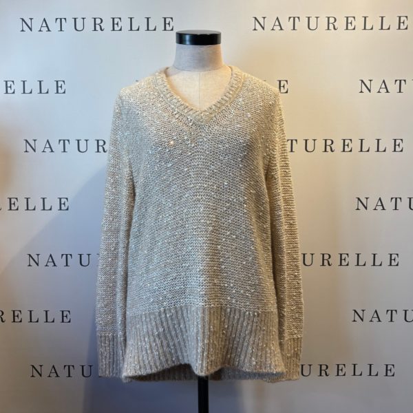 Trui Anneclaire Goudbeige Glintster - Maat L
