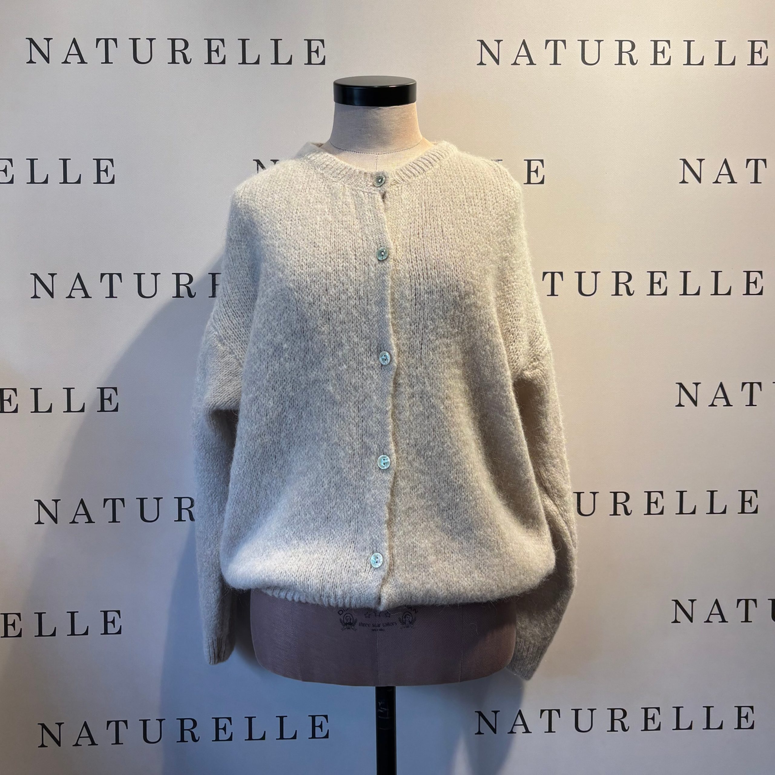 Vest La Maille Parisienne Roomwit Alpaca - Één Maat (nieuw!)