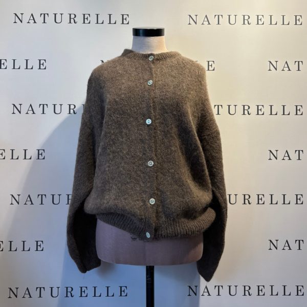 Vest La Maille Parisienne Bruin Alpaca - Één Maat (nieuw!)