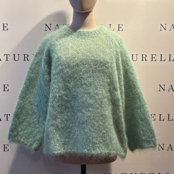 Trui For Her 9227 Mohair Groen - Één Maat (nieuw!)